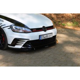 Накладка сплиттер на передний бампер на Volkswagen Golf VII GTI Clubsport